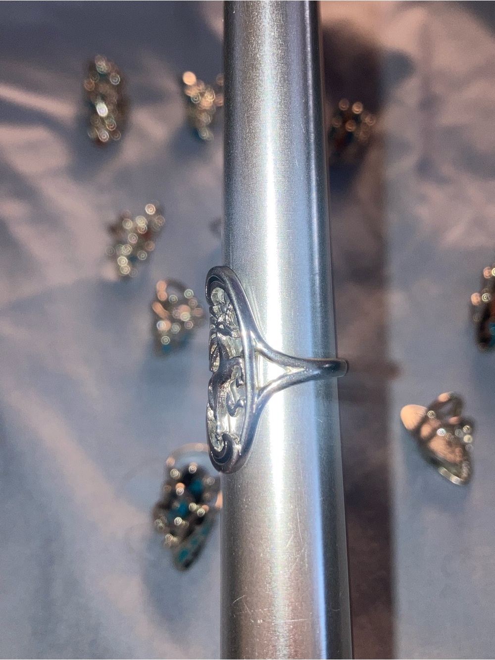 Sterling Silver Unicorn Motif Ring - Silver - Picture 3 of 4